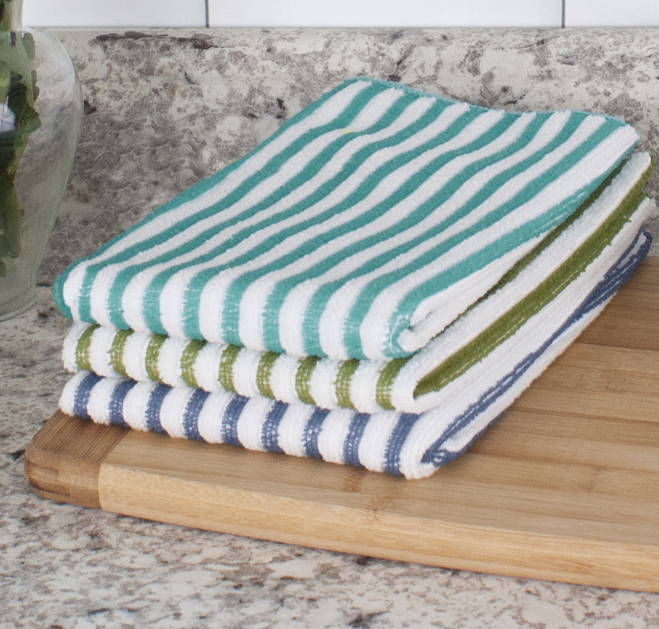 RITZ 100% Cotton Dish Towel with Poly Scour Side (5-Pack) - John  Ritzenthaler Company