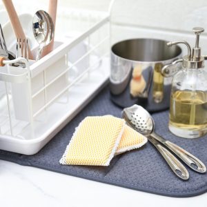 RITZ Trellis Pattern Reversible Kitchen Dish Drying Mat - John Ritzenthaler  Company