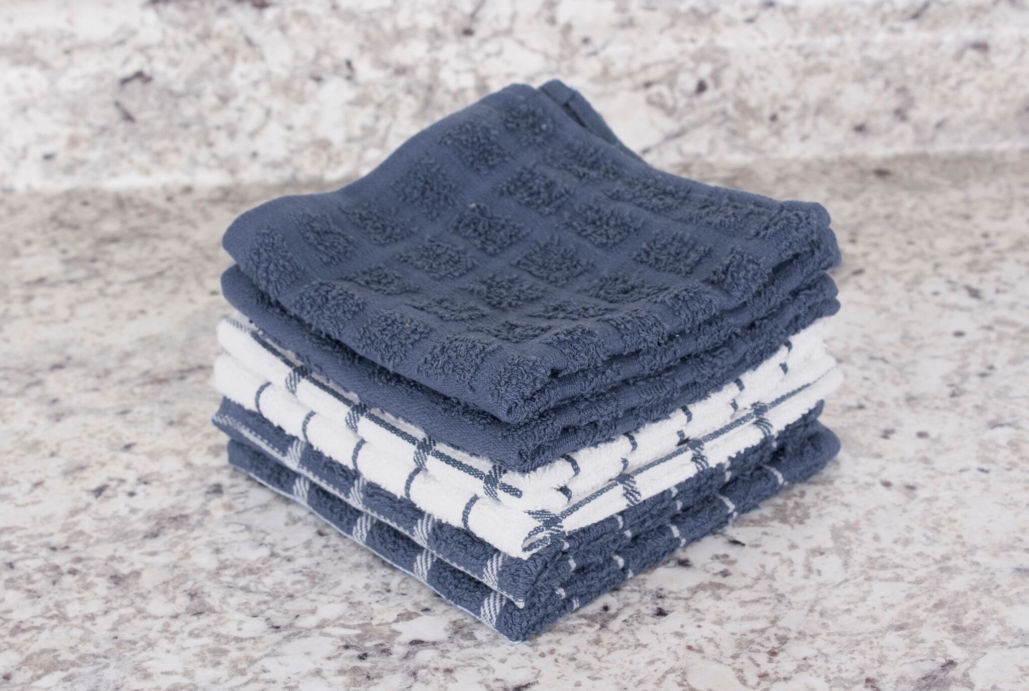 NEW Ritz Terry Cotton 6 Pack Kitchen Dish Cloths 12" x 12" 6 Pack 