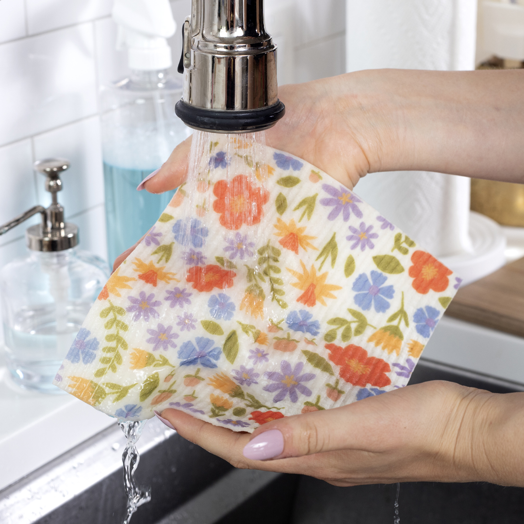 RITZ KitchenWears 100% Cotton Terry Hanging Kitchen Tie Towel - Multi-Check  - John Ritzenthaler Company